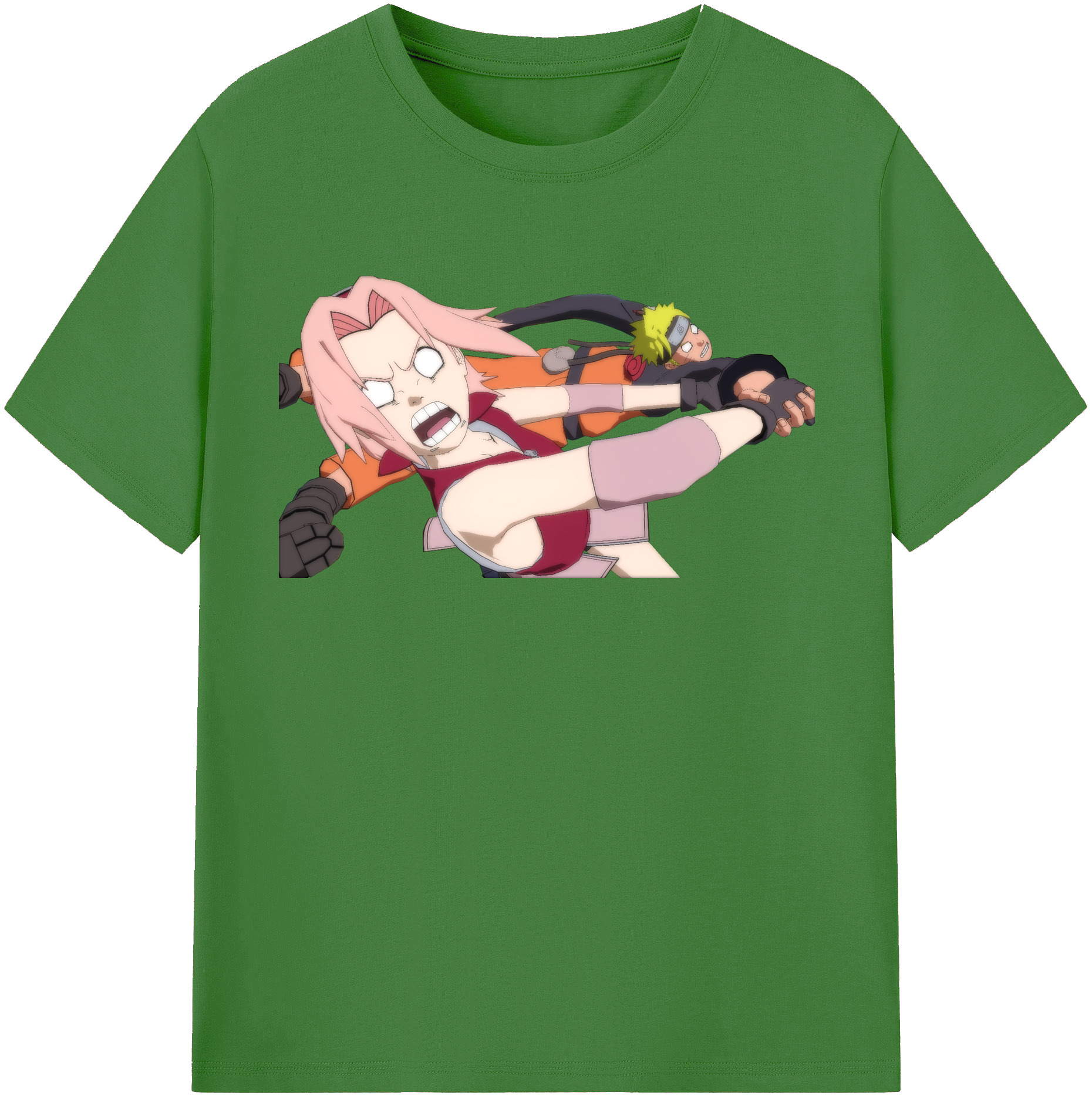（画像用） NARUTO -ナルト- 春野サクラ Haruno Sakura レディースカジュアルプリントTシャツ（綿100％）